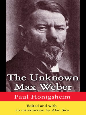 cover image of The Unknown Max Weber
